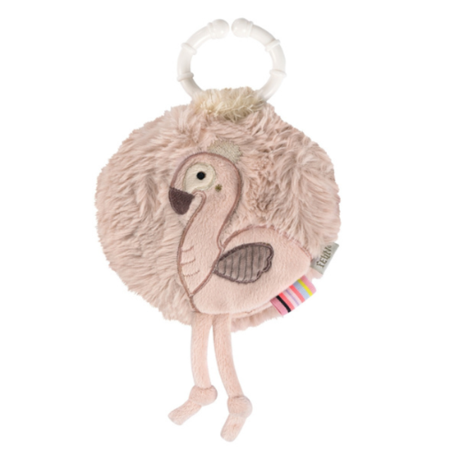Fehn Lazy, Crazy, Pink - Soft book flamingo