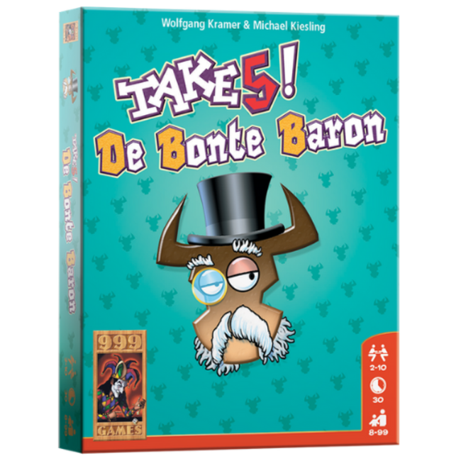 999 Games Spellen, Kaartspellen - Take 5 De Bonte Baron