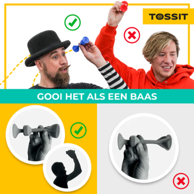 999 Games Spellen, Tossit - Starter Pack - Paars-Groen