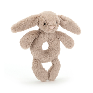 Jellycat Bashful Beige Bunny (konijn) Ring Rattle, 18 cm