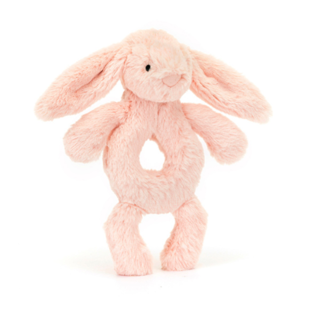 Jellycat Bashful Blush Bunny (konijn) Ring Rattle, 18 cm