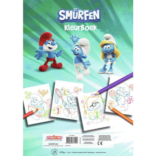 Schleich Kleurboek, De smurfen