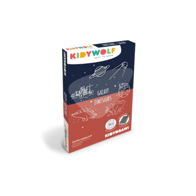 Kidywolf Kidydraw - mini drawings Dinosaurs & Galaxy