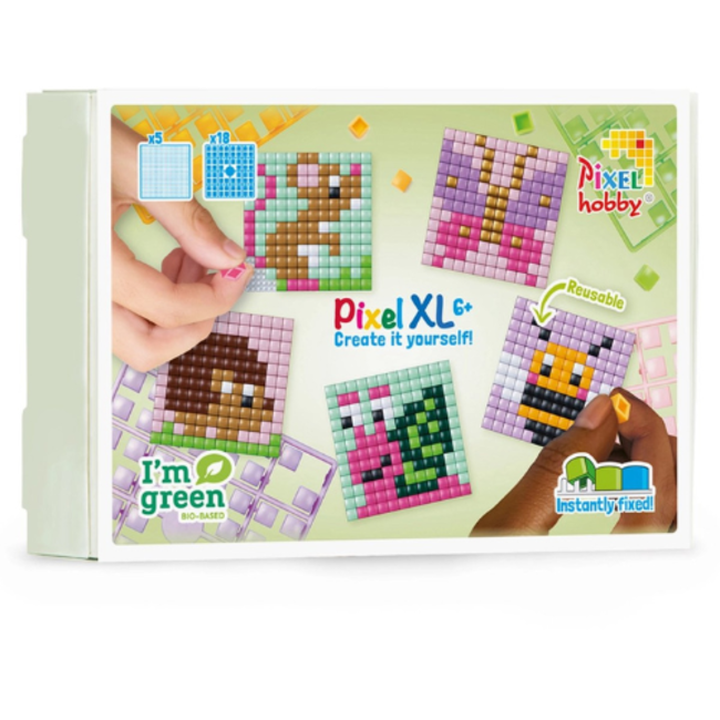 Pixelhobby Knutselen, Pixelhobby -Pixel XL, Theme Box, Kleine Dieren, 6+