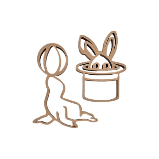 Grennn Sensorisch speelgoed, Accessoires - Uitstekers zeehond en bal