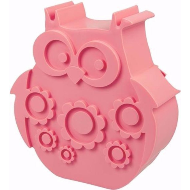 (UA) Blafre lunch box 2 compartimenten owl pink