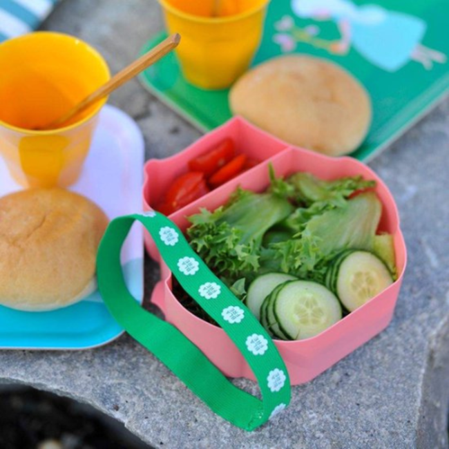 Blafre (UA) Blafre lunch box 2 compartimenten owl pink