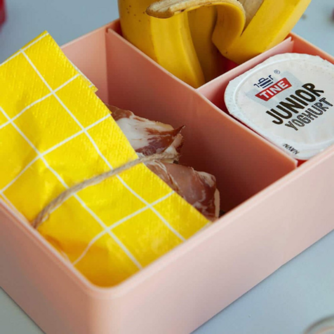 lunch box 3 compartimenten Beige