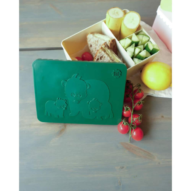Blafre Blafre lunch box 3 compartimenten Polar Dark green/beige