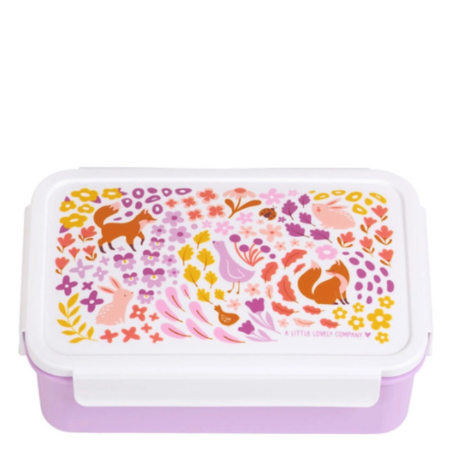 Little Lovely Company Bento lunchbox: Flower garden