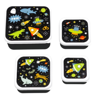 Little Lovely Company Lunch & snack box set: Galaxy