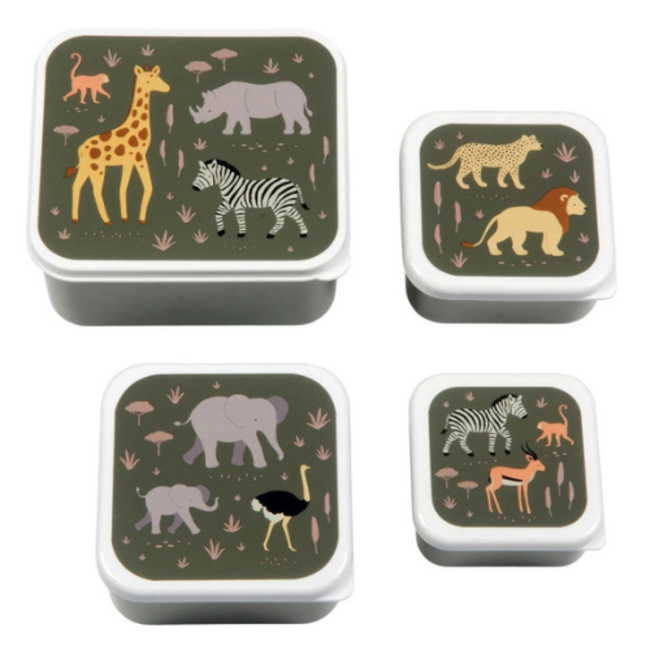 Little Lovely Company Lunch & snack box: Savanna