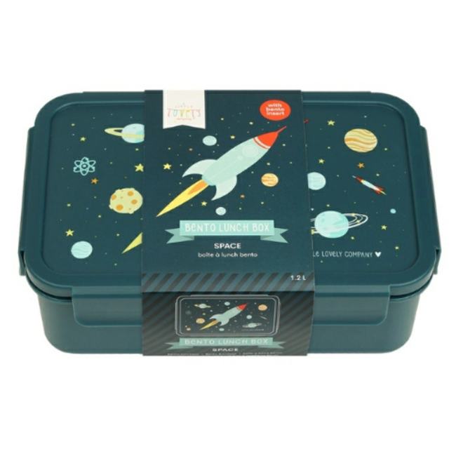 Little Lovely Company Bento lunch box: Space