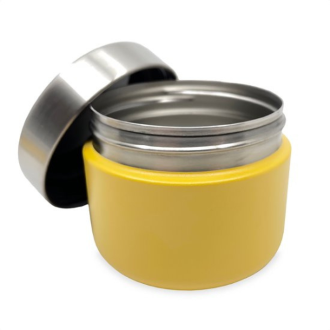 Smikkels - RVS snackbakje 420ml Geel