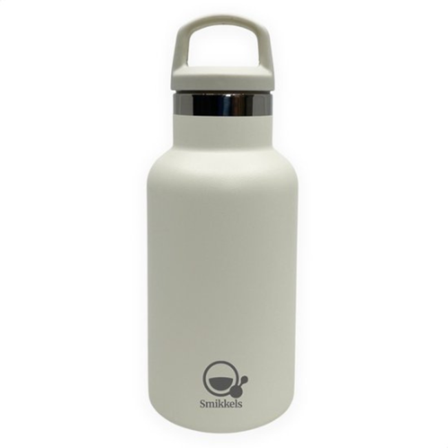 Smikkels - RVS Thermos drinkfles 350ml - Wit