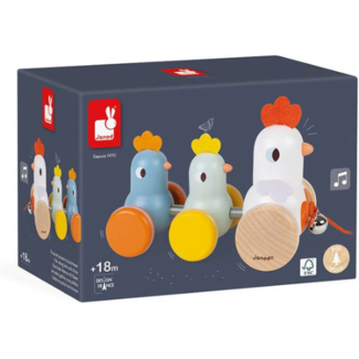 Janod Trekfiguur Haan en kippen