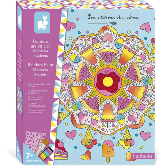 Janod Atelier - Regenboog Schilderij Mandalas