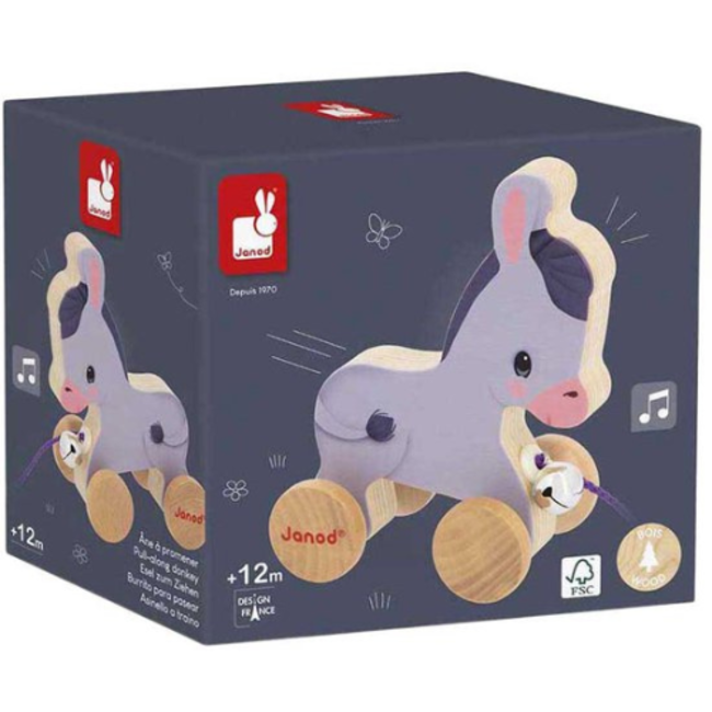 Janod Boerderij - Trekfiguur Ezel