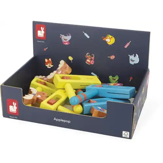 Janod Applepop - Display ratelaars Eland en Toekan