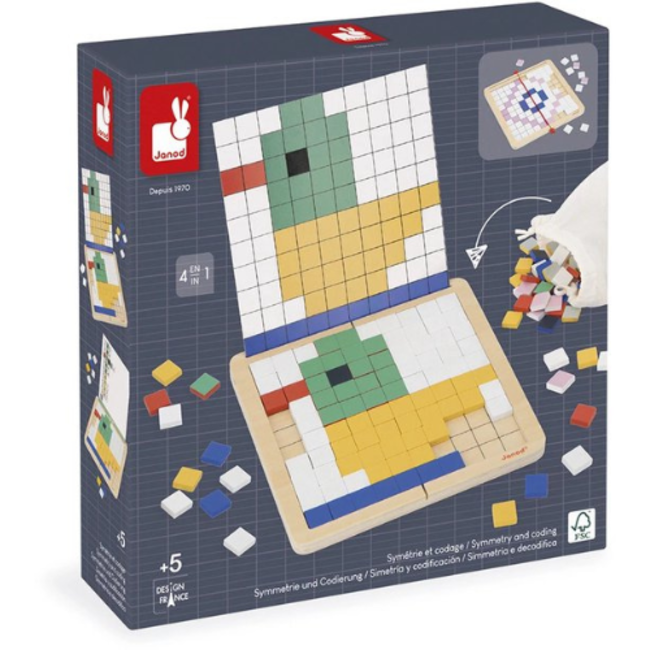 Janod Pedagogie - Mozaiek symetrie en codetaal