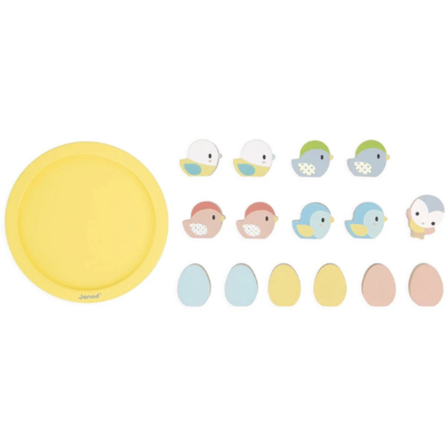 Janod Janod Pure - Evenwichtsspel vogels en eitjes