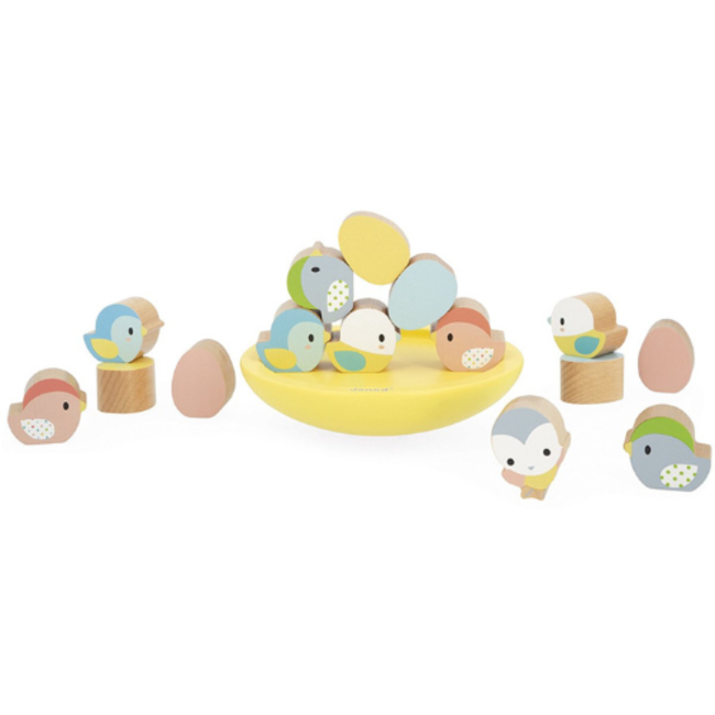 Janod Janod Pure - Evenwichtsspel vogels en eitjes