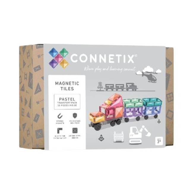 Connetix Magnetisch bouwset - Pastel Transport set (Pastel Transport Pack 50 pc)