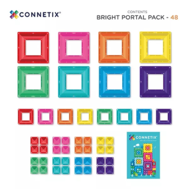 Connetix Magnetisch bouwset, Bright Portal - 48 stuks