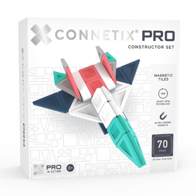Connetix Connetix Magnetisch bouwset, Connetix PRO Constructor Set - 70 stuks