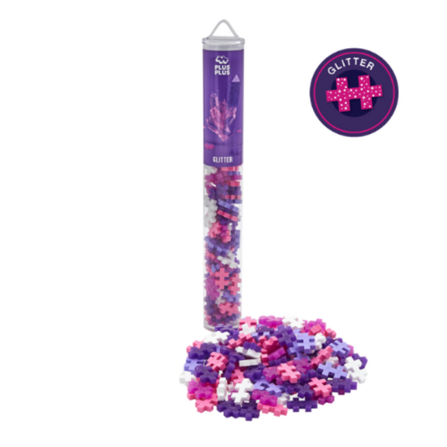 Plus Plus Tube glitter: 100 stuks