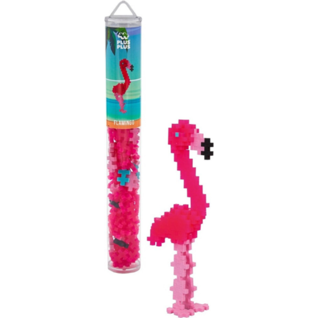 Plus Plus Plus Plus, Tube Flamingo - 100 stuks
