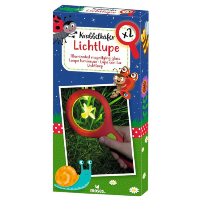 Krabbelkäfer loep met licht