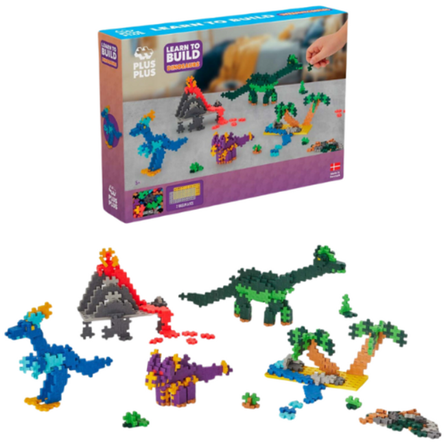 Plus Plus Learn To Build Dinosaurs