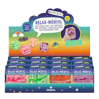 moses. Verlag Happy Day relax dobbelsteen neon 4 assorti