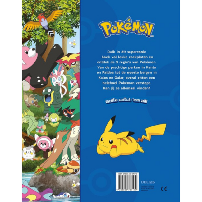 Deltas Pokémon het leukste kijk- en zoekboek van Kanto tot Paldea