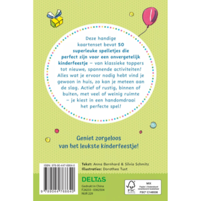 Deltas De allerleukste spelletjes voor kinderfeestjes (vanaf 3 jaar)