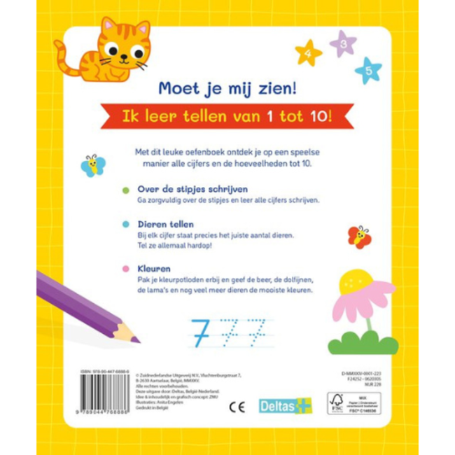 Deltas Mijn eerste 123 oefenboek (4-6 j.)