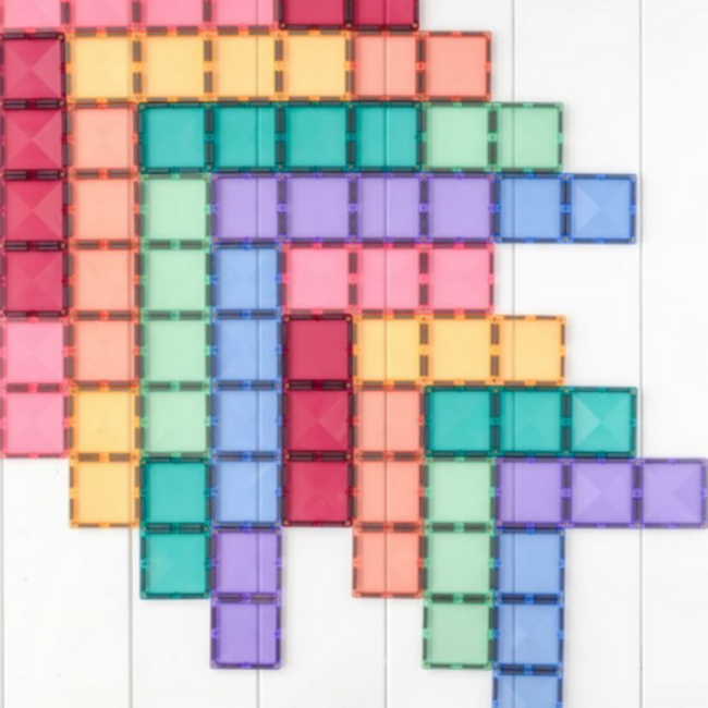 Connetix Magnetisch bouwset, Connetix - Pastel Rechthoeken (Pastel Rectangle Pack 24 pc)