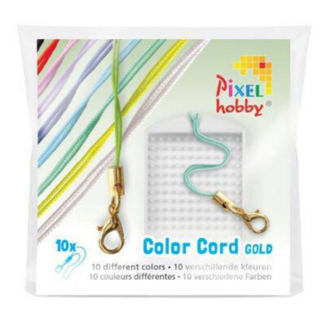 Pixelhobby Pixelhobby, Verschillende kleuren koord (set van 10) - Goud