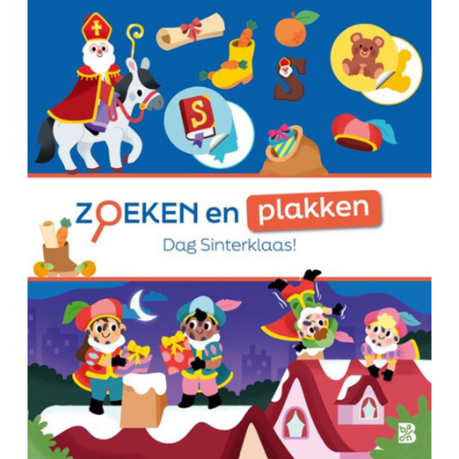 Ballon Zoekboeken - Zoeken en plakken: Dag Sinterklaas! 3+