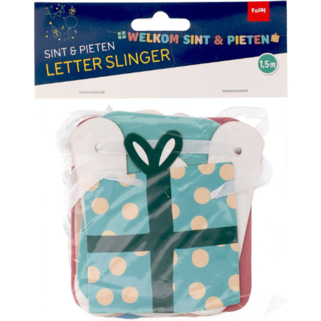 Letterslinger Welkom Sint en Pieten, 150cm