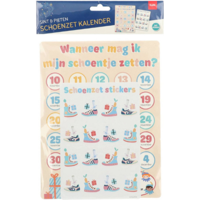 Sintkalender Wanneer mag ik mijn Schoentje Zetten?