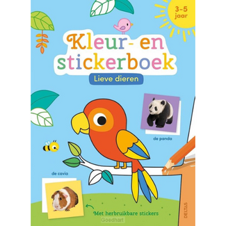 Deltas Lieve dieren kleur- en stickerboek (3-5 j.)