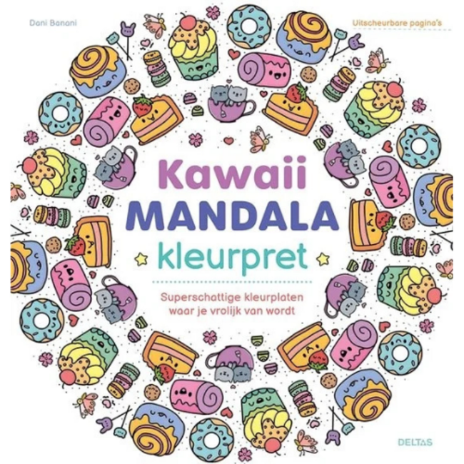 Deltas Kawaii Mandala kleurpret