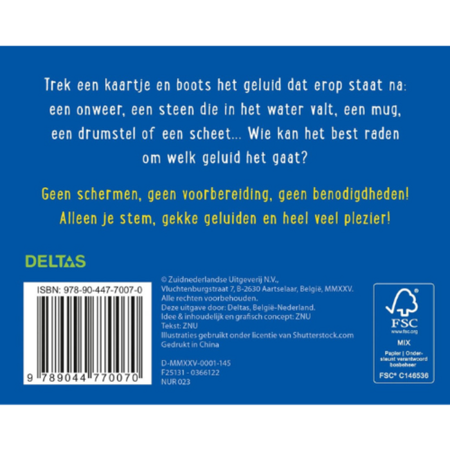 Deltas Raad het geluid! - doos met kaarten