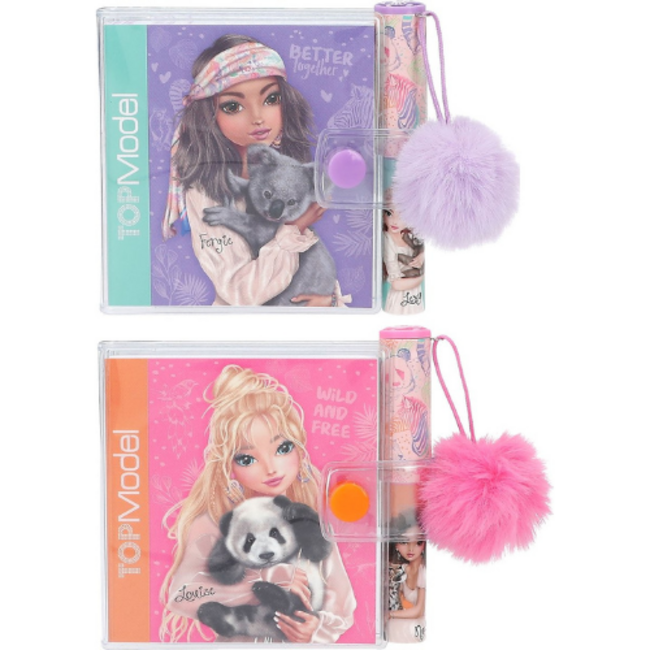 TOPModel TOPModel - Mini schrijfblok met pen WILD