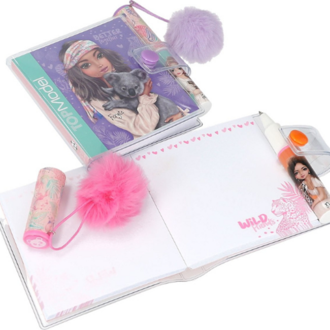 TOPModel TOPModel - Mini schrijfblok met pen WILD