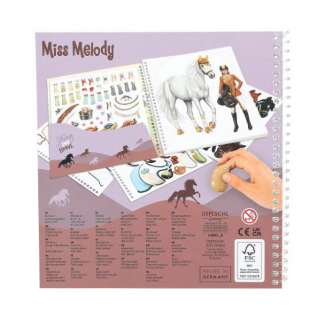 TOPModel Stickerboek - Miss Melody Dress me up