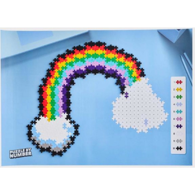 Plus Plus Puzzle By Number Rainbow 500pcs