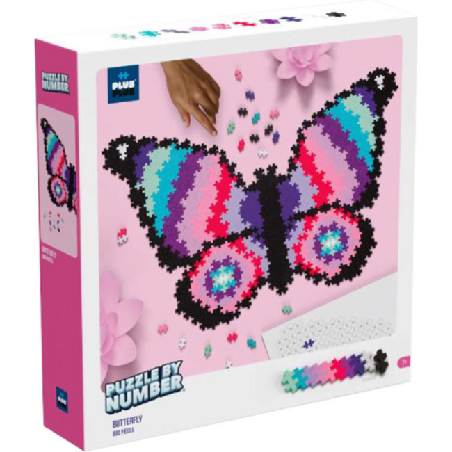 Plus Plus Puzzle By Number Butterfly 800pcs